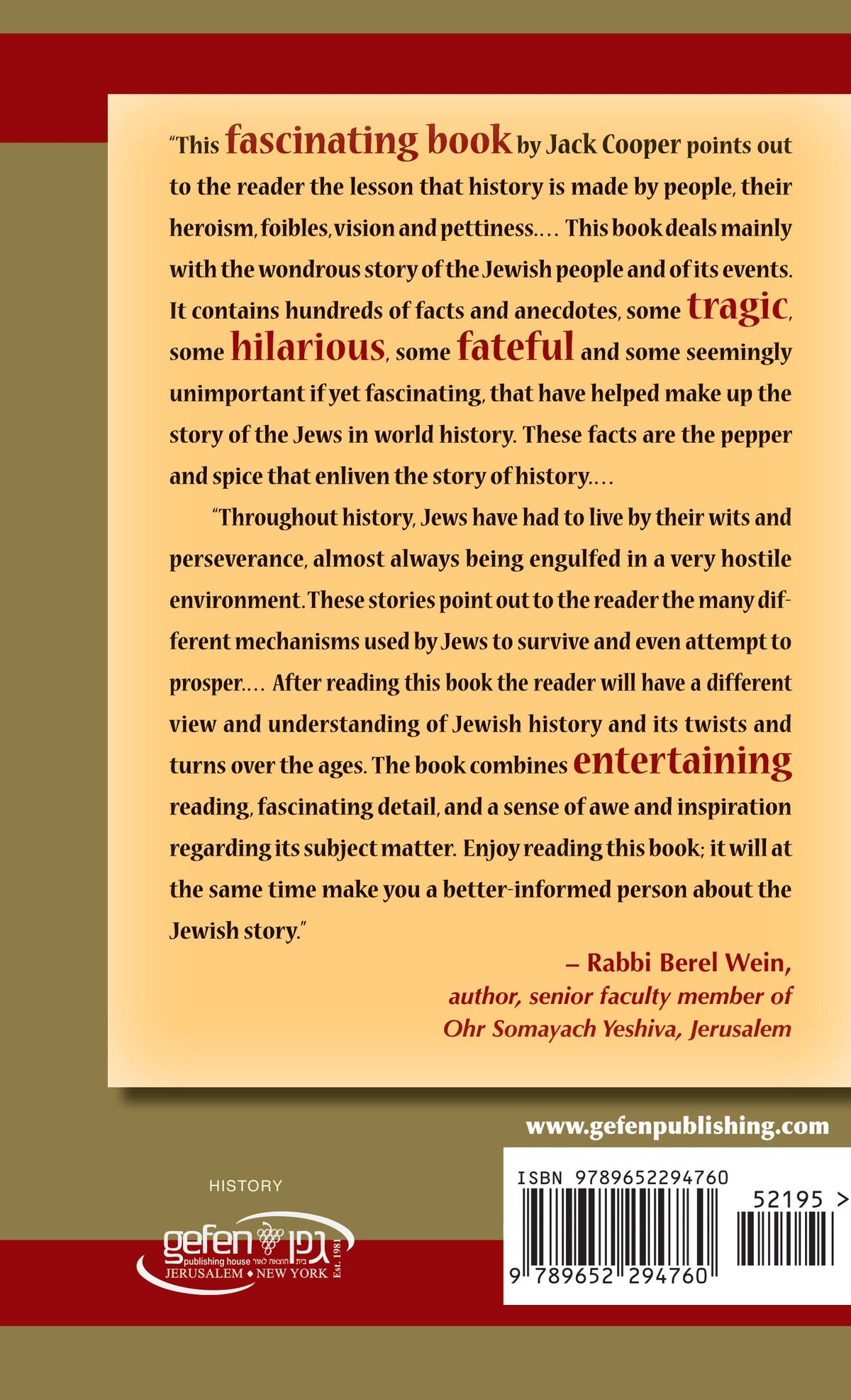 Who Knew?! by Jack Cooper – back cover