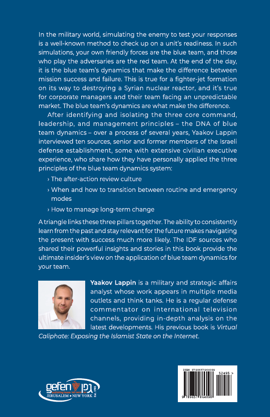 Blue Team Dynamics: Three Proven Leadership Principles Inspired by IDF Sources for Business and Life