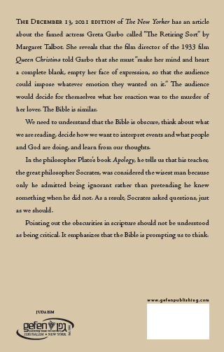 What We Don't Know About God and  People in the Bible - Genesis